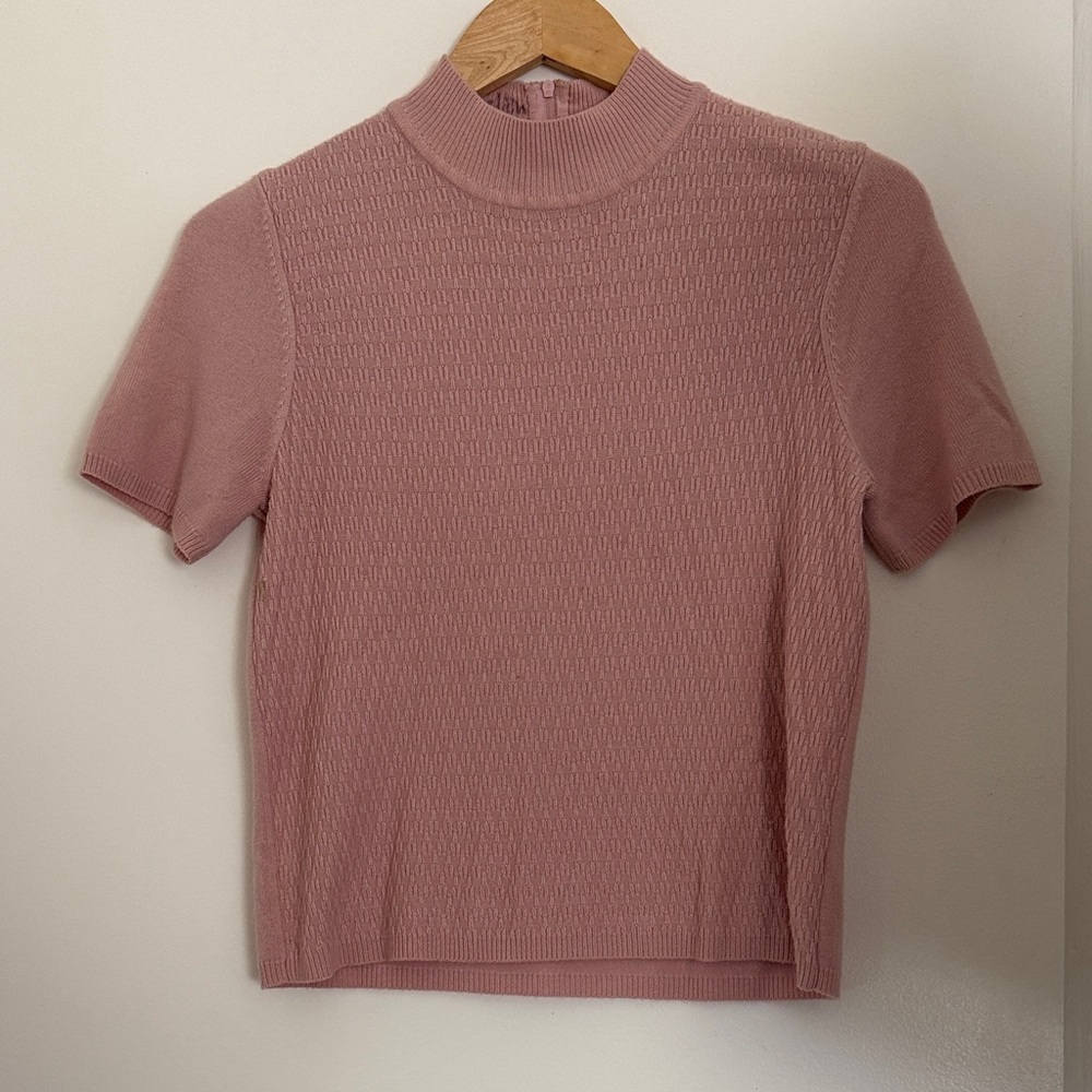 Koret Dusty Pink Short Sleeve Knit Top